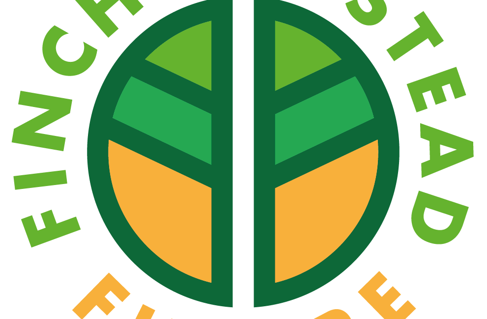 Round green and orange logo with Finchampstead Future written around it