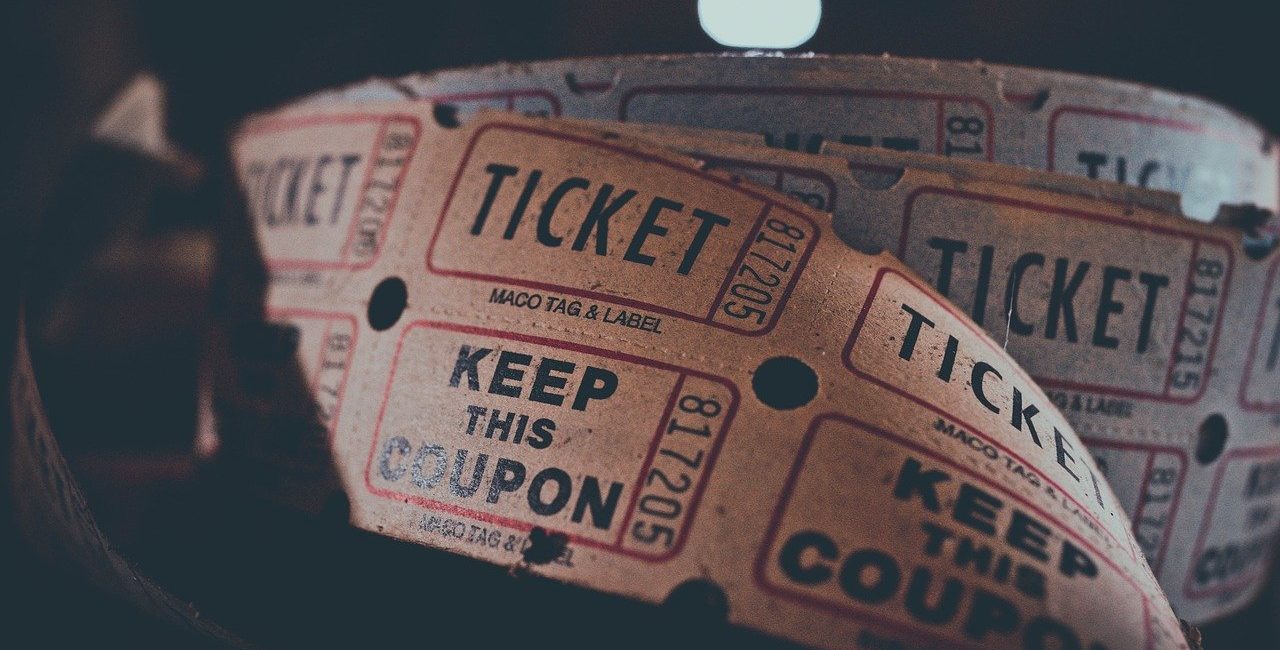 Roll of paper tickets